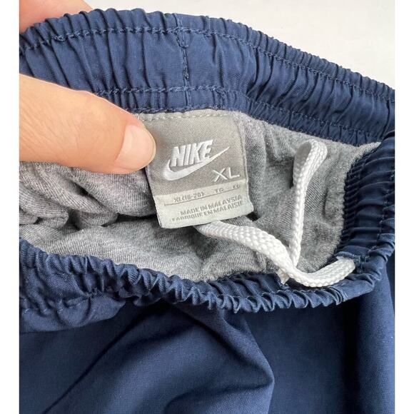 Nike Blue Pull On Drawstring Windbreaker Track Zip Up Hem Pants Youth XL (18/20) - Picture 7 of 12
